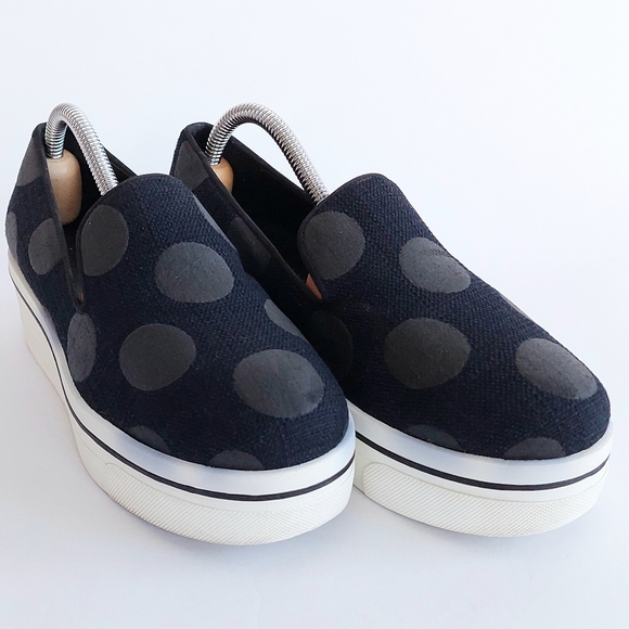 Stella McCartney Scarpa Tess S Gomma Back Polka Dot Platform Sneaker - Picture 2 of 9